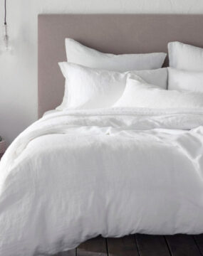 Pure Flax Linen plain finish duvet cover