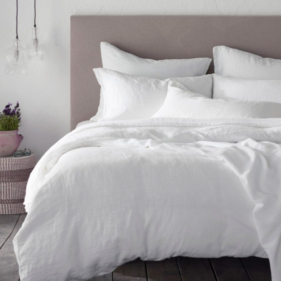 Pure Flax Linen plain finish duvet cover