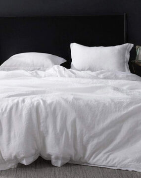 Pure Flax Linen Oxford duvet cover
