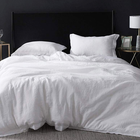 Pure Flax Linen Oxford duvet cover